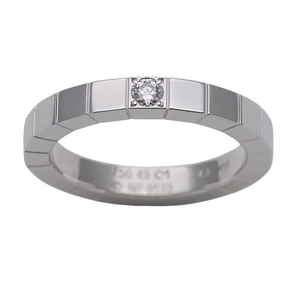 CARTIER Silver Diamond Ring #49 - Picture 2 of 10